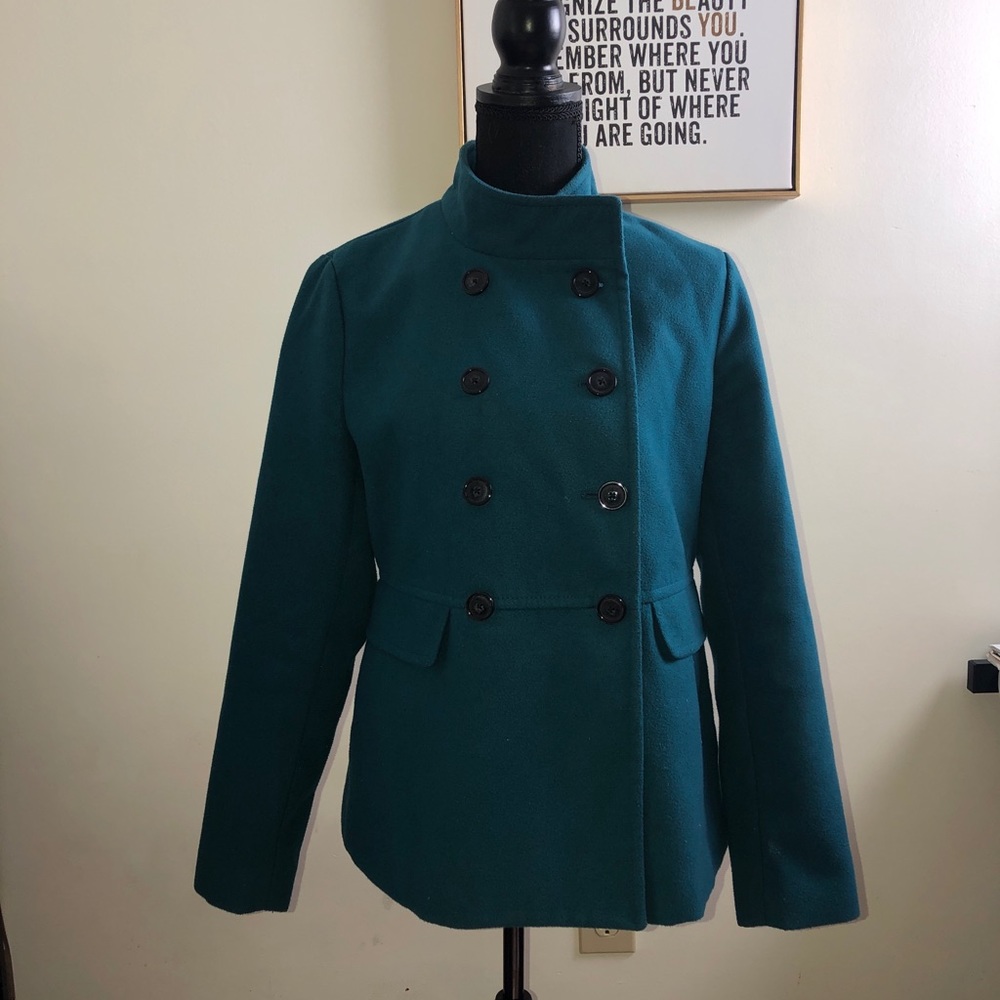 Teal Pea Coat